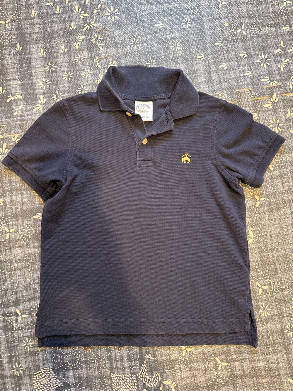 Brooks Brothers S Navy Boys Short Sleeve Pique Polo